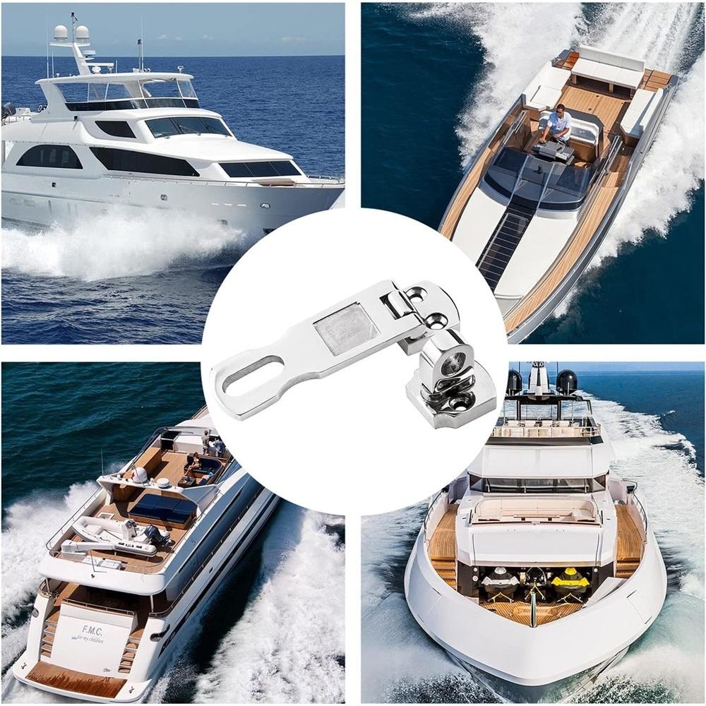 Zăvor de ușă rezistent din oțel inoxidabil de calitate marină cu lacăt rotativ