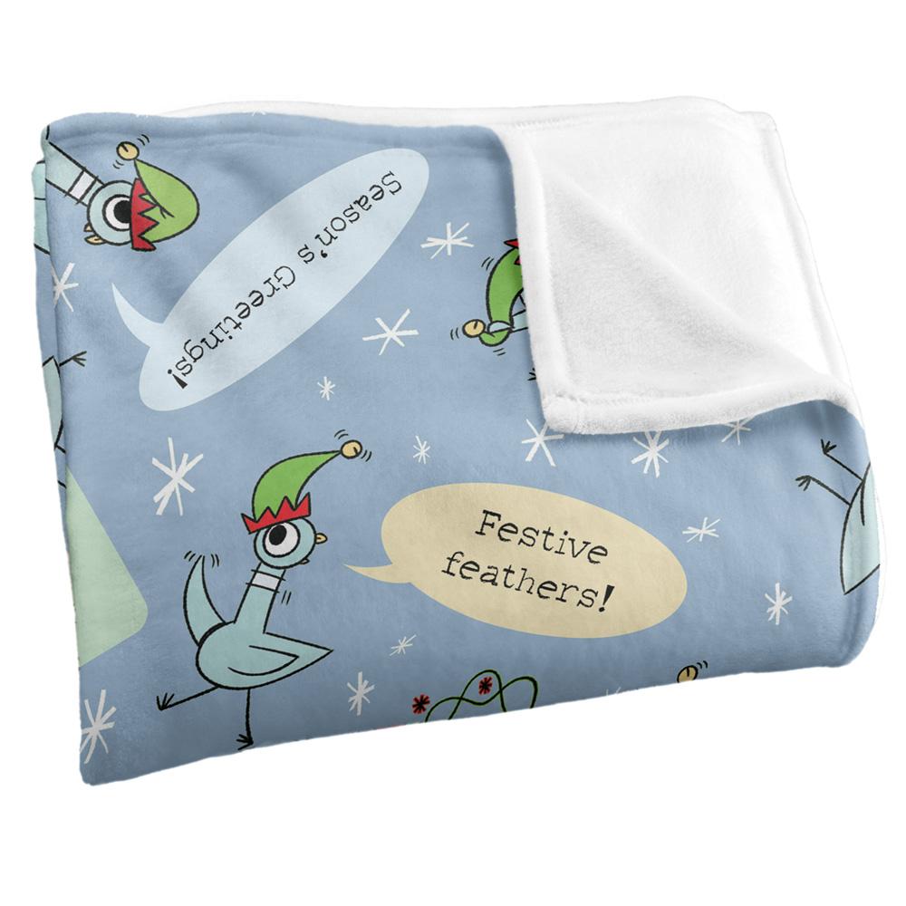 The Pigeon Dont Let Drive The Joy Silky Sleigh Supersoft Blanket