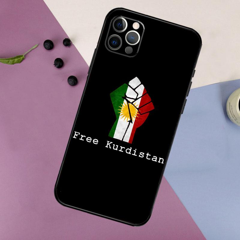 

Kurdistan Flag Phone Case For iPhone 16 15 14 13 12 11 17 Pro Max 13 mini 16 Plus 16e 17 Air Bumper Cover iPhone 16Pro MAX
