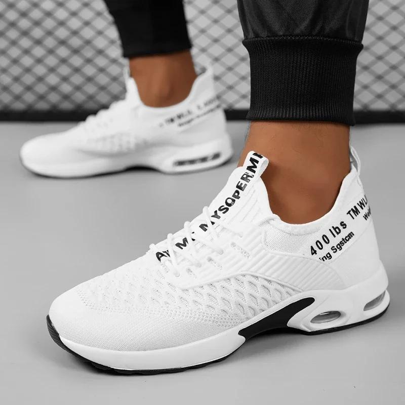 Fashion Men Comfortable Sneakers Lightweight Running Shoes Outdoor Men Athletic Shoe Outdoor Man Slip-on Gym Sneakers Botas Para Hombre