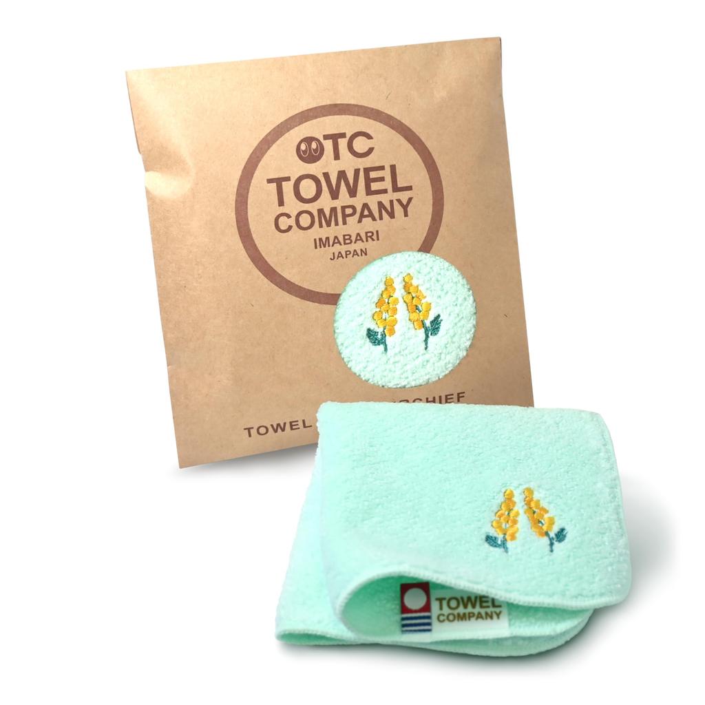 TOWEL COMPANY Imabari Havlu Mendil [13 Çeşit] 22x22cm Hediye Nakışlı Çiçekli Botanik Bahçesi