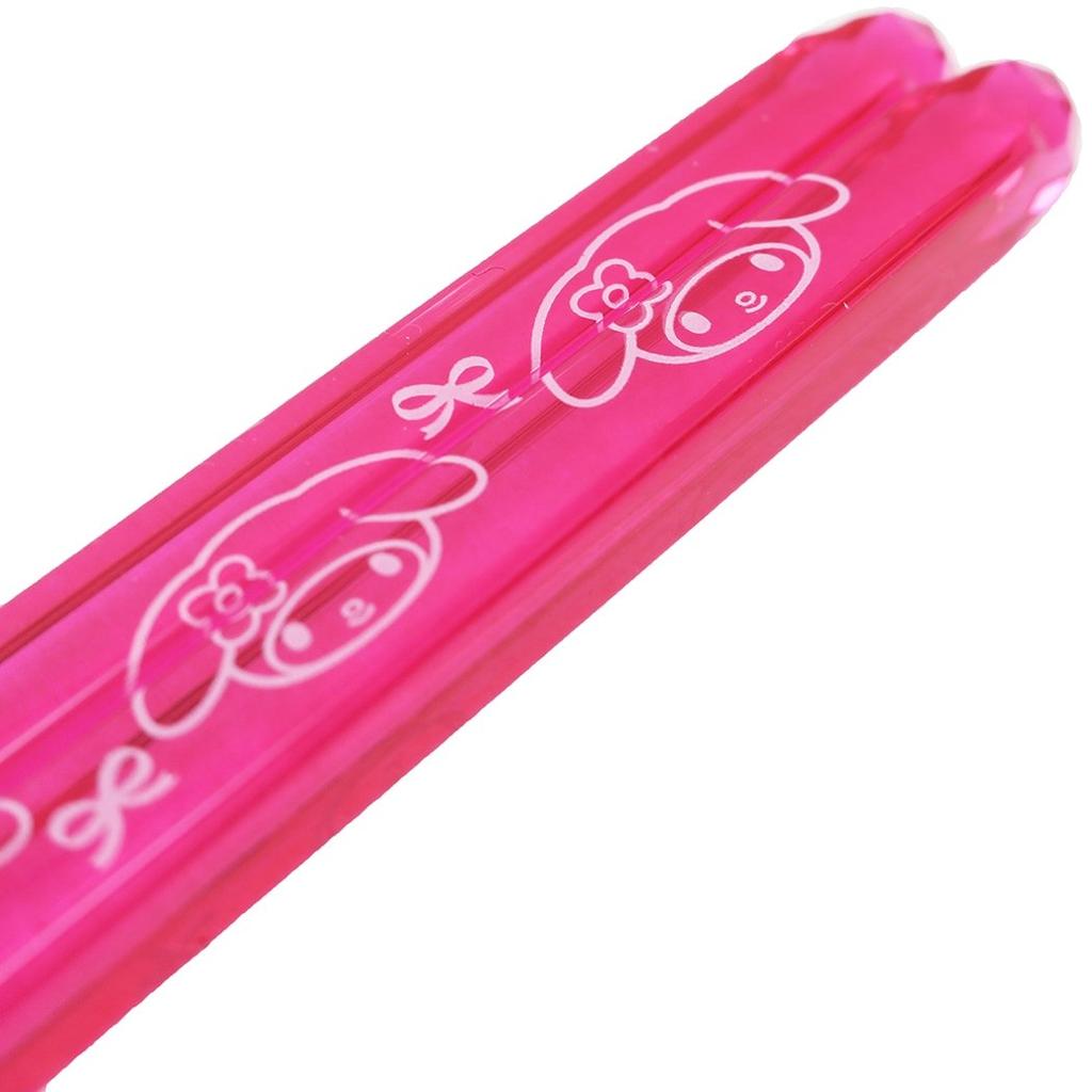 Sanrio Ribbon Clear Chopsticks Pink 490561 "My Melody"