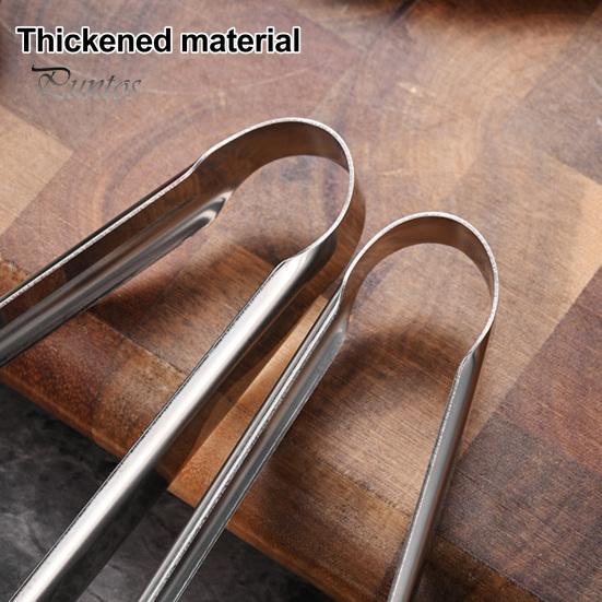 Stainless Steel Pasta Tongs Spaghetti Tongs, Comb?Shape Serving Multi?Purpose Heat Resistant Steak Clamp Kitchen Food for Spaghetti, Steak, Bread,