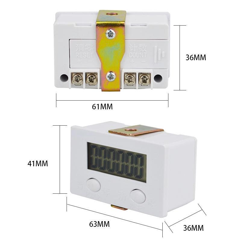 Contador eletrônico digital de 5 displays, sensor magnético industrial de proximidade, interruptor de perfuração, contador de indução automático, medidor