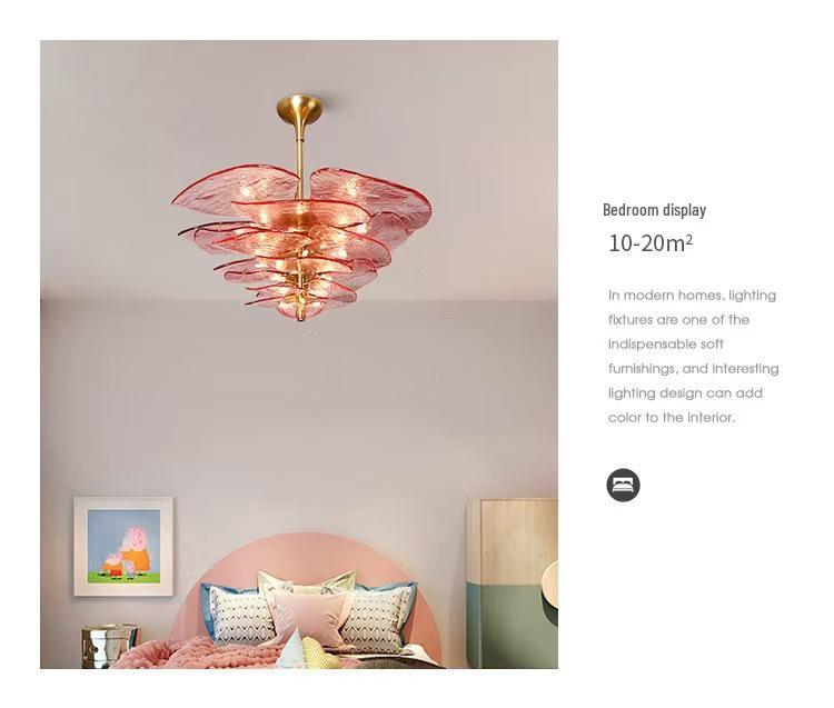 Retro French Murano Glass Pendant Light for Living Room, Dining Room, Staircase, and Bedroom