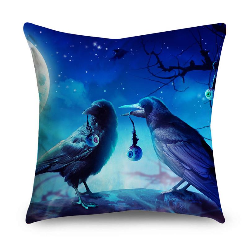 Halloween Easter Happy Print Pattern Cushion Cover Home Living Room Sofa Decoration Cushion Cover Pillow Cover