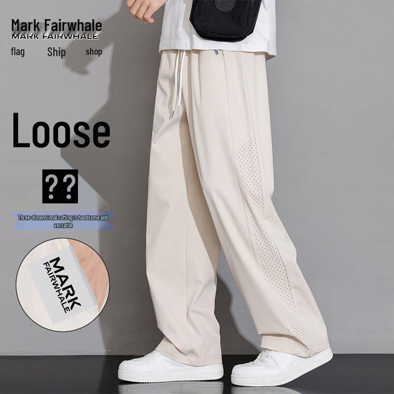 MARK FAIRWHALE Men s Summer Lightweight Mesh Straight-Leg Casual Pants 2XL