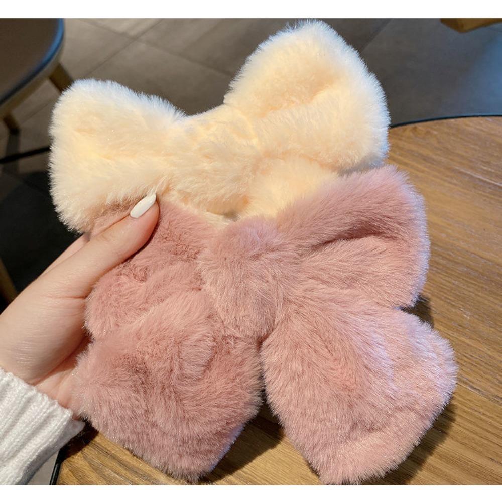 

Без вреда для волос, аксессуары для волос для девочек, плюшевые заколки для волос с бантом, шпилька, красивые аксессуары