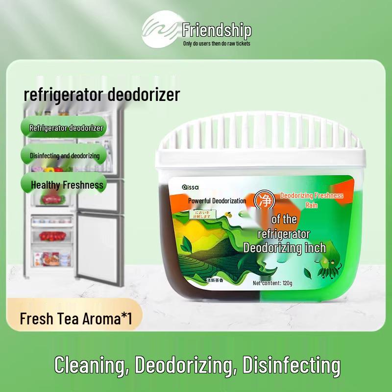 Activated Carbon Refrigerator Deodorizer Box: Removes Odors, Freshens, and Cleans.