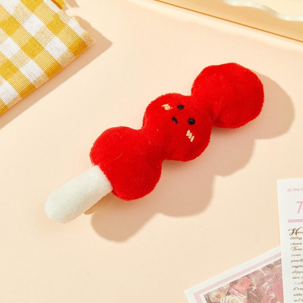Pretzel Croissant Hair Clip Simulation Food Back Clip Funny Tomato Duckbill Clip Decoration