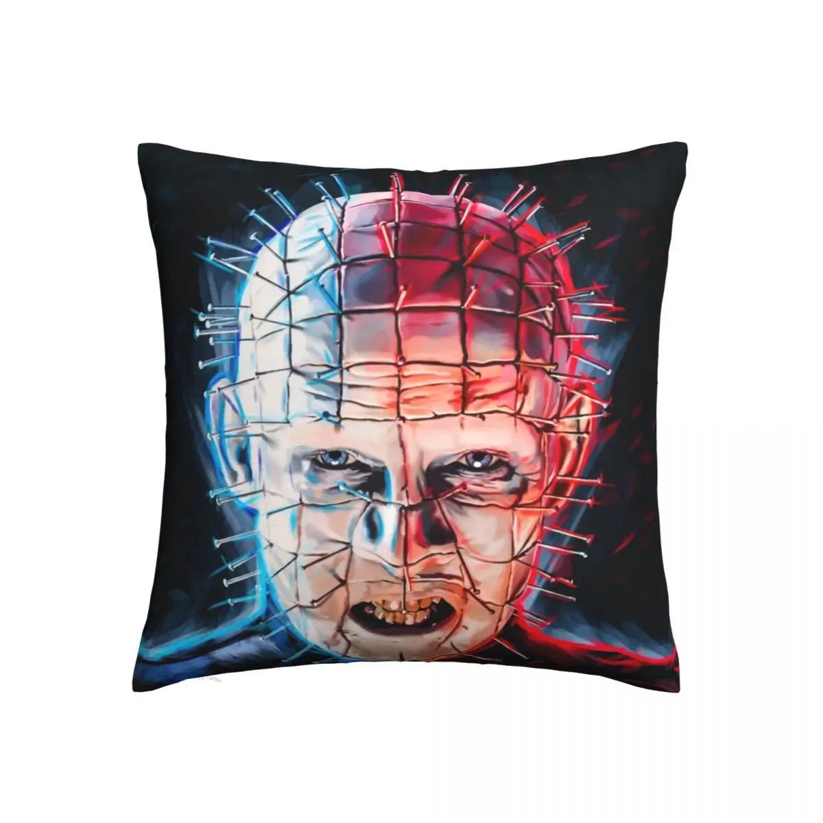 

Пинхед Восставший из ада Адский Ад Наволочка Принт Ткань Наволочка Хэллоуин Фильм ужасов Декоративная наволочка Чехол 45X45см 12x12Inch