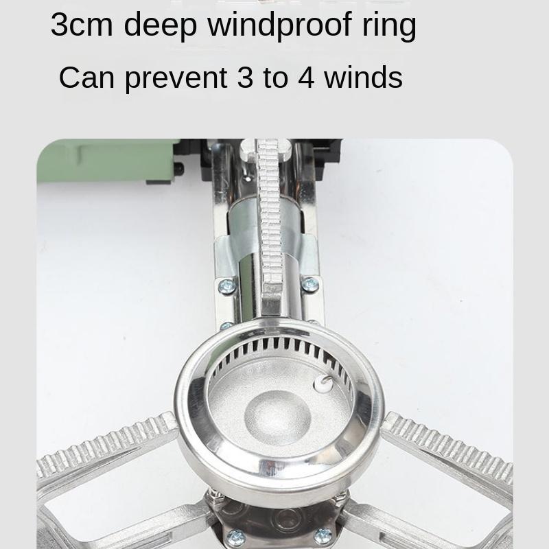 Outdoor Card Stove Foldable Portable Gas Stove Camping Cookware Household Gas Tank Card Magnetic Stove Strong Fire Windproof Box Stove