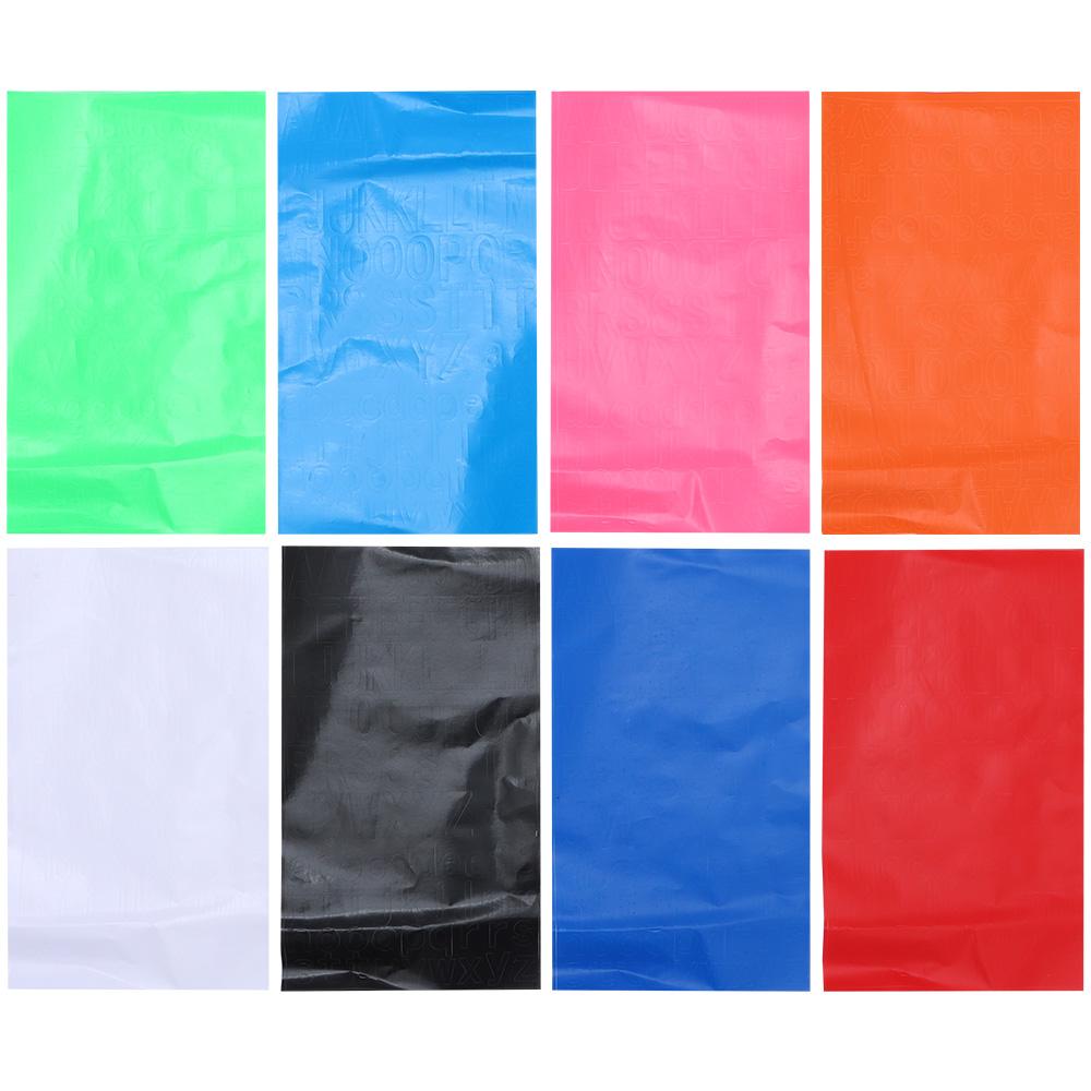 

8 листов, 1 дюйм, блестящая наклейка с алфавитом, 8 цветов, подарочные наклейки для поздравления