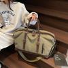 New canvas hand-held travel bag men's outdoor sports duffel bag travel fitness messenger large-capacity storage bag women
