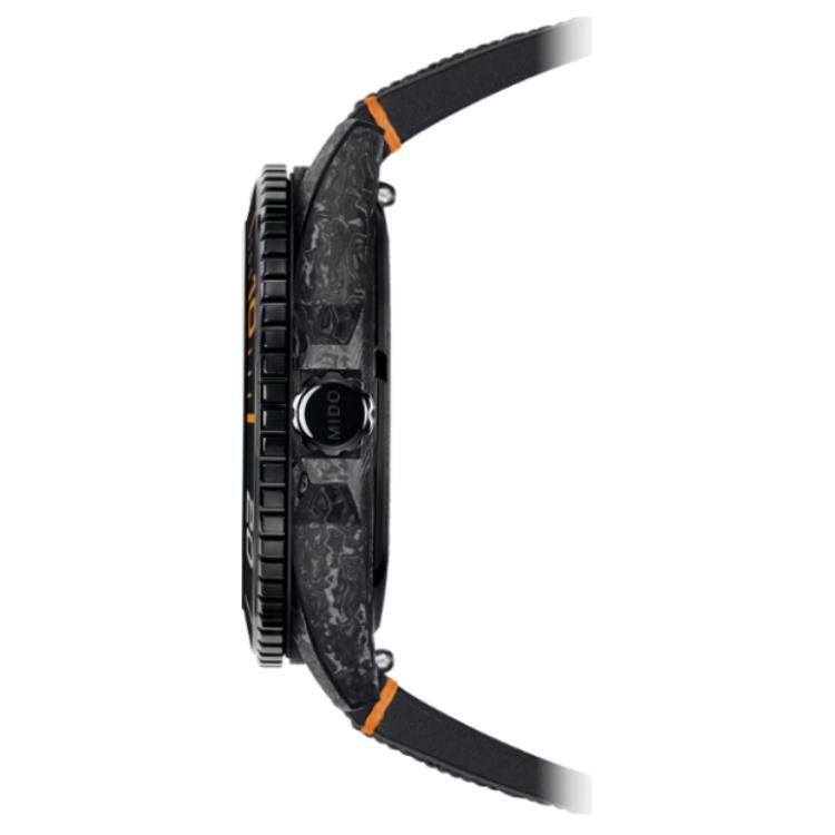 MIDO Pilot Series "Mo Shadow" Limited Edition Automatic Mechanical Movement Swiss Watch 42.5mm Black Dial Ceramic Case Fabric Strap M042.431.77.081.00