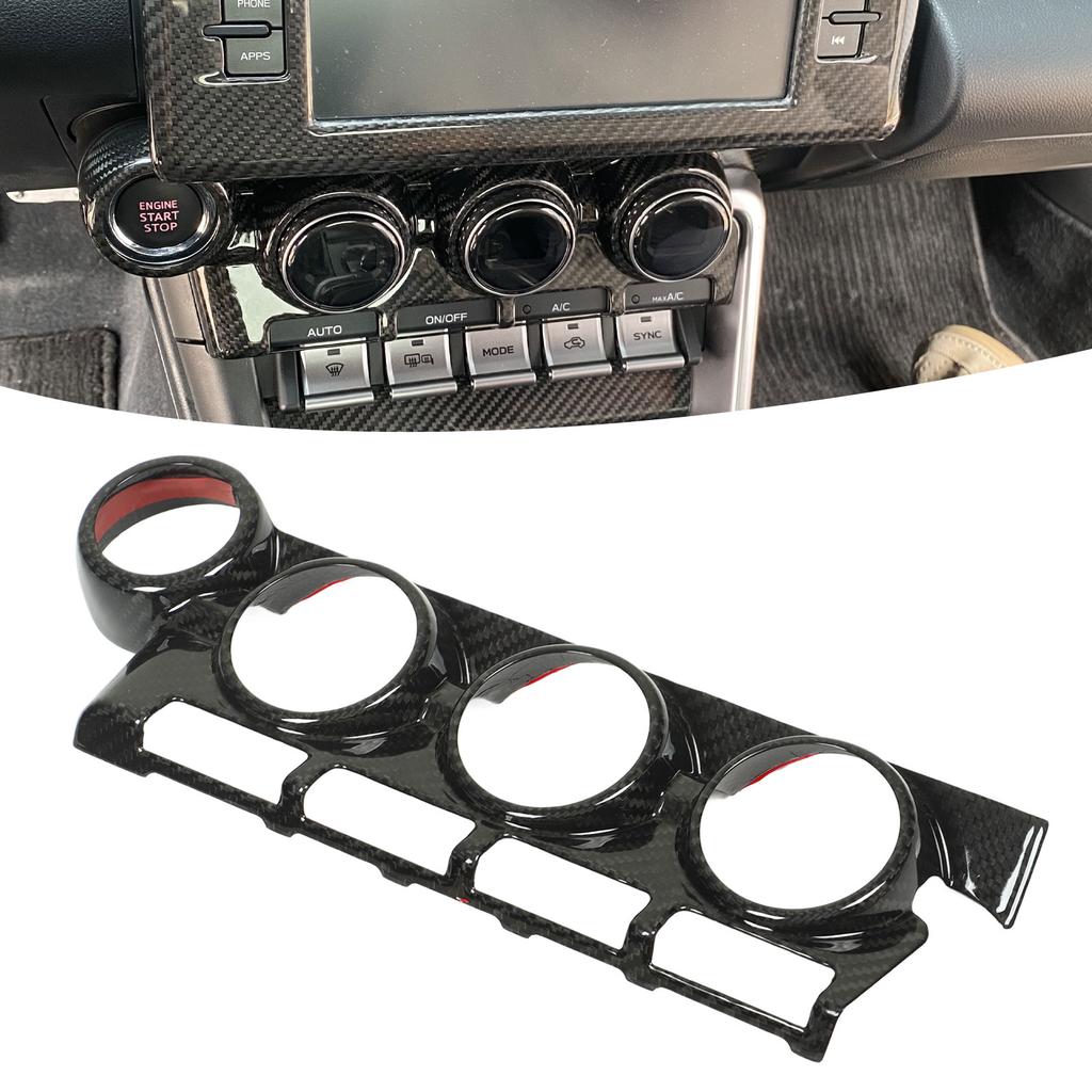 AC Control Panel Trim Cover Dry Carbon   Dashboard   Condition   Button Panel Frame Decal for GR86 2022+