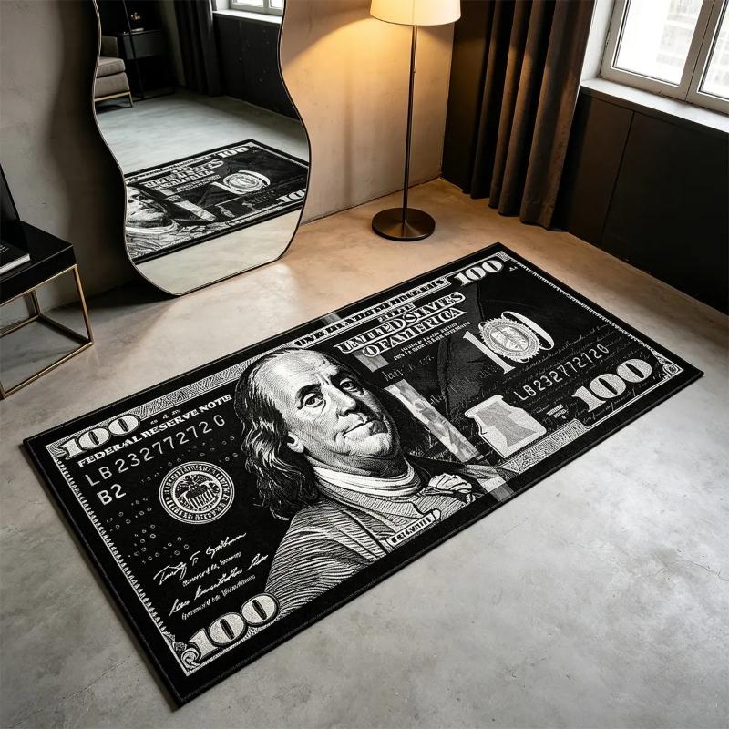 Amerikaanse $100 USD Tapijt Antislip Wasbaar Leuk Geld Vloermat Slaapkamer Woonkamer Huisdecoratie 40x120cm 16x47inch