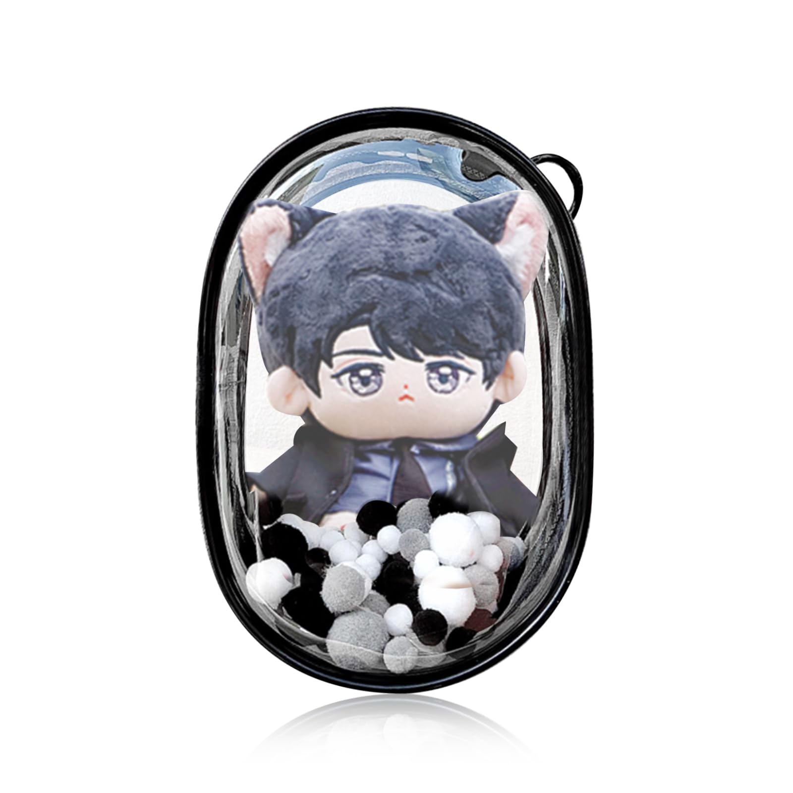 

siawadeky Ita Bag Plush Pouch, 23cm Tall, Large Size, Doll Storage, Easy Access, Waterproof Vinyl Bag, Perfect for Otaku, Otaku Merchandise, School,