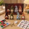 Kit de Matériel DIY Pour Débutants Gnome Perlé 3D Broderie de Perles Minuscules 4 Pièces Lutins Artisanat de Perlage Art Artisanat Mignon Cadeau Fait Main pour & Artisanat