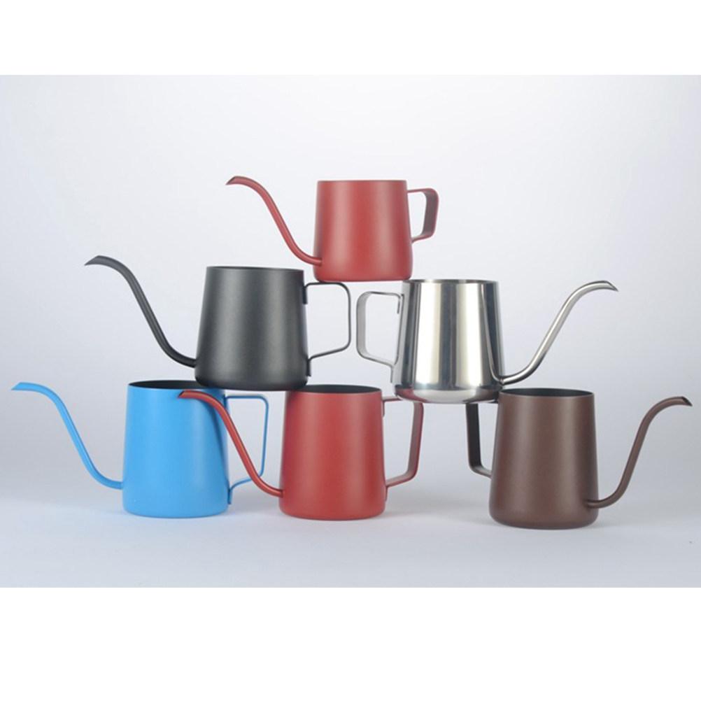 1Pcs Premium Stainless Steel Hand Coffee Kettle 250Ml Polished Scratch Corrosion Resistant for Shop Use