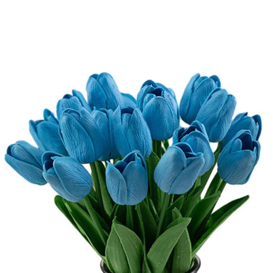 

10 шт. искусственный цветок тюльпана, реалистичный, красочный, поддельный цветок, ветка, для дома, офиса, свадьбы, вечеринки, для дома, улицы, искусственные цветы, растения, украшение синий