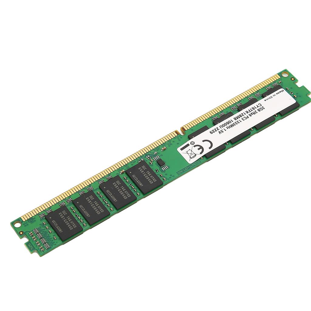 RAM DDR3 2G 2Rx8 1333MHz 240Pin Glossy Running DDR3 RAM Plug and Play High Reliability PC RAM for Desktop Computer