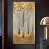 Wohnkultur Druck Goldene Abstrakte Baum Malerei Nordic Stil Bild Wand Kunst Modulare Leinwand Poster Moderne Für Nachttisch Hintergrund kein Rahmen