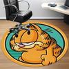 1pc Garfield Cat Office Round Area Rug, Under Office Chairs Bedroom Living Room Home Decor, Available in Various Sizes