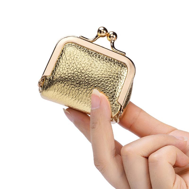 Leather Japanese Diamond Ring Jewelry Bag Fashion Mini Ring Necklace Earrings Jewelry Box Pearlescent Cowhide Change Bag Women