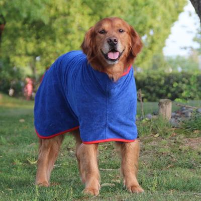 Peignoir absorbant en microfibre à séchage rapide pour animaux de compagnie grand chien vêtements pour chien peignoir