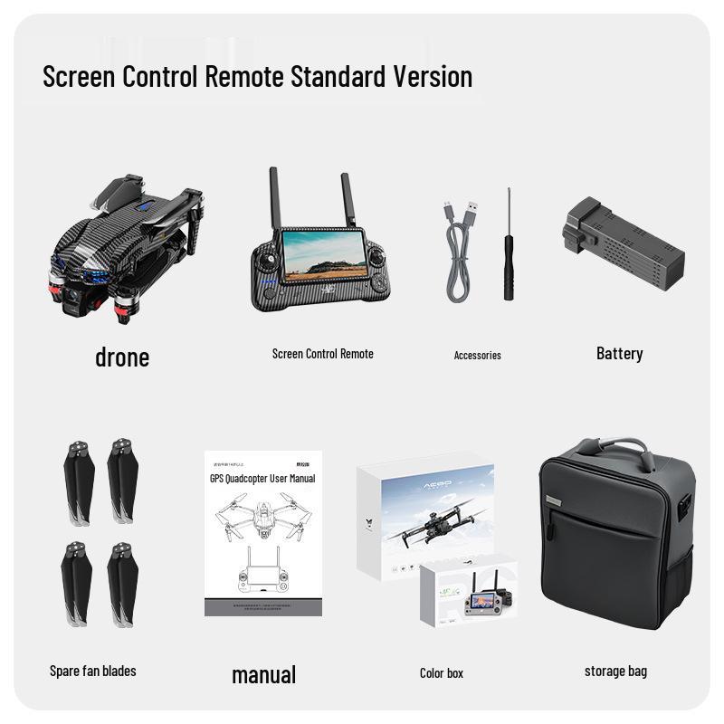 Shangheng AE60 Drone: GPS Three-Axis Gimbal, HD Digital Image Transmission, Remote Control.