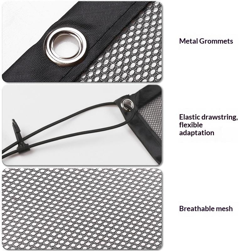 Car Pet Barrier Net Dog Safety Isolation Net For Vehicles Universal Fit Breathable Mesh Pet Travel Barrier For Back Seat