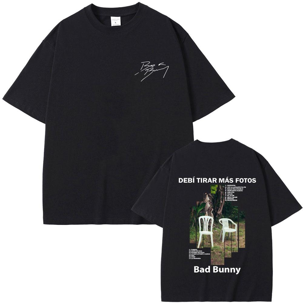 

Rapper Bad Bunny Debi Tirar Mas Fotos DTMF Album Graphic Tshirt Men Women Hip Hop Fashion Pop Music Summer Male Vintage Tshirt S