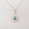 Amazonite Gemstone 925 Sterling Silver Statement Jewelry Pendant 1.40" For Engagement Gift PP-19-13