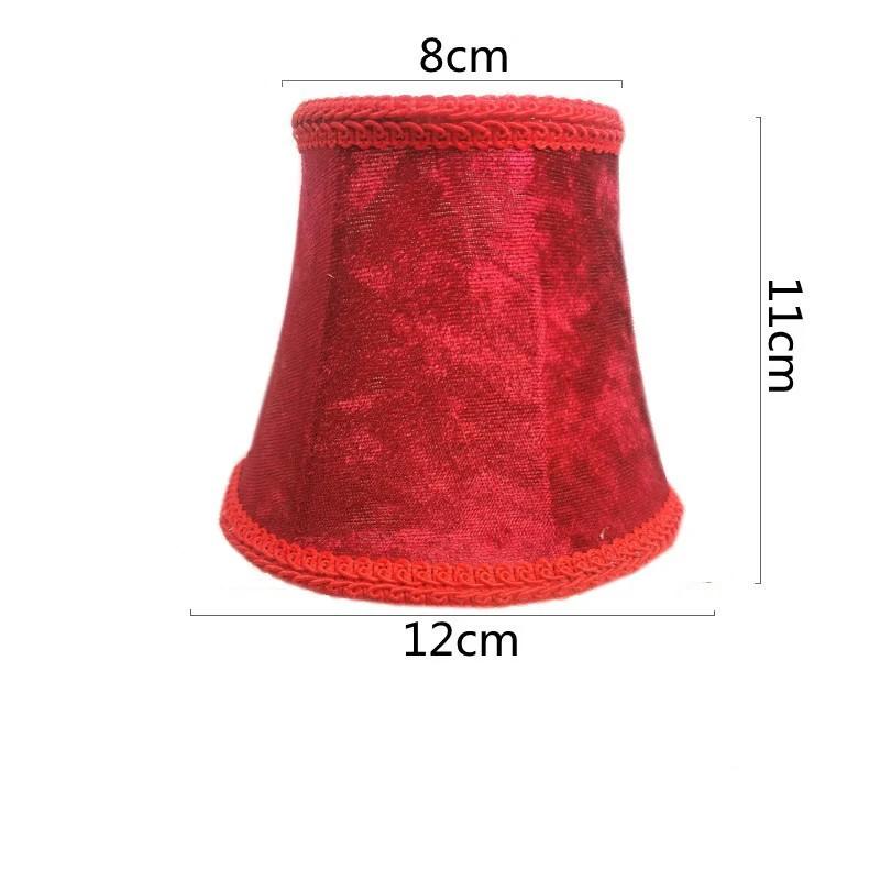 European Style Chandelier Lamp Shade Modern Clip On Droplight Wall Lamp Simple Chandelier Clip Fabric Drum Lamp Shade DIY Decor