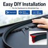 Rubber Material Dashboard Seal Strip Sound Dampening Noise Reduction Trim  Interior Dust Blocking