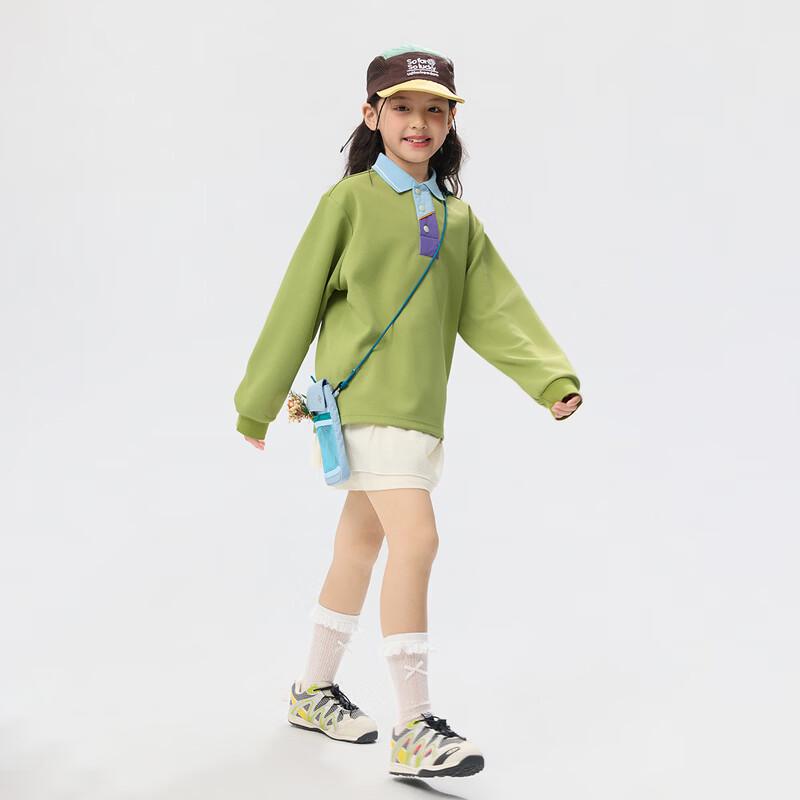 EBAER Kids' Half-Placket Polo Sweatshirt
