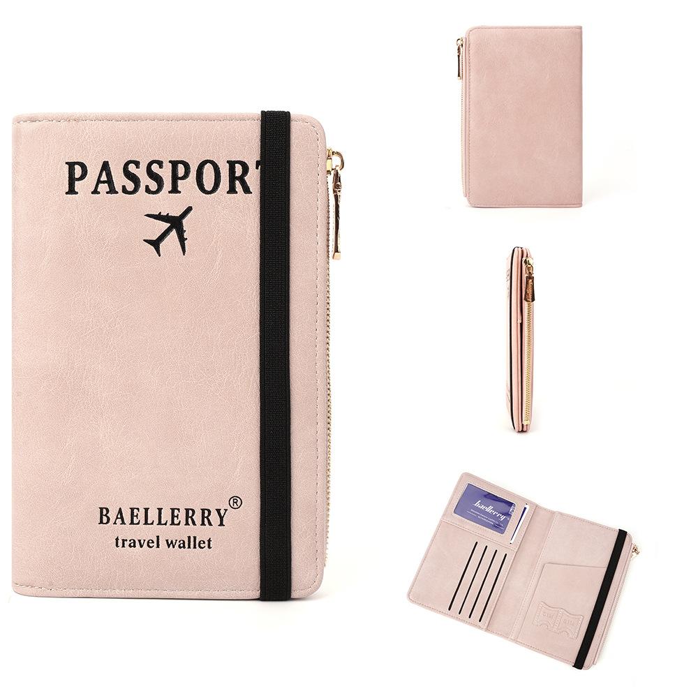 Baellerry Men and Women Short Purse Zipper Coin Purse Travel Wallet Passport Holder Unisex Card Holder