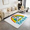 Cartoon C Puffin Rock Floor Mat Eco  Flannel Doormat Non Slip Odorless Indoor Floor Rug Soft Short Plush Home Mat