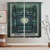 Terror Tarot Modern Living Room Curtains for Camera Tulle in Kitchen Curtains 2 Pieces Window Home and Decoration Curtain Rods