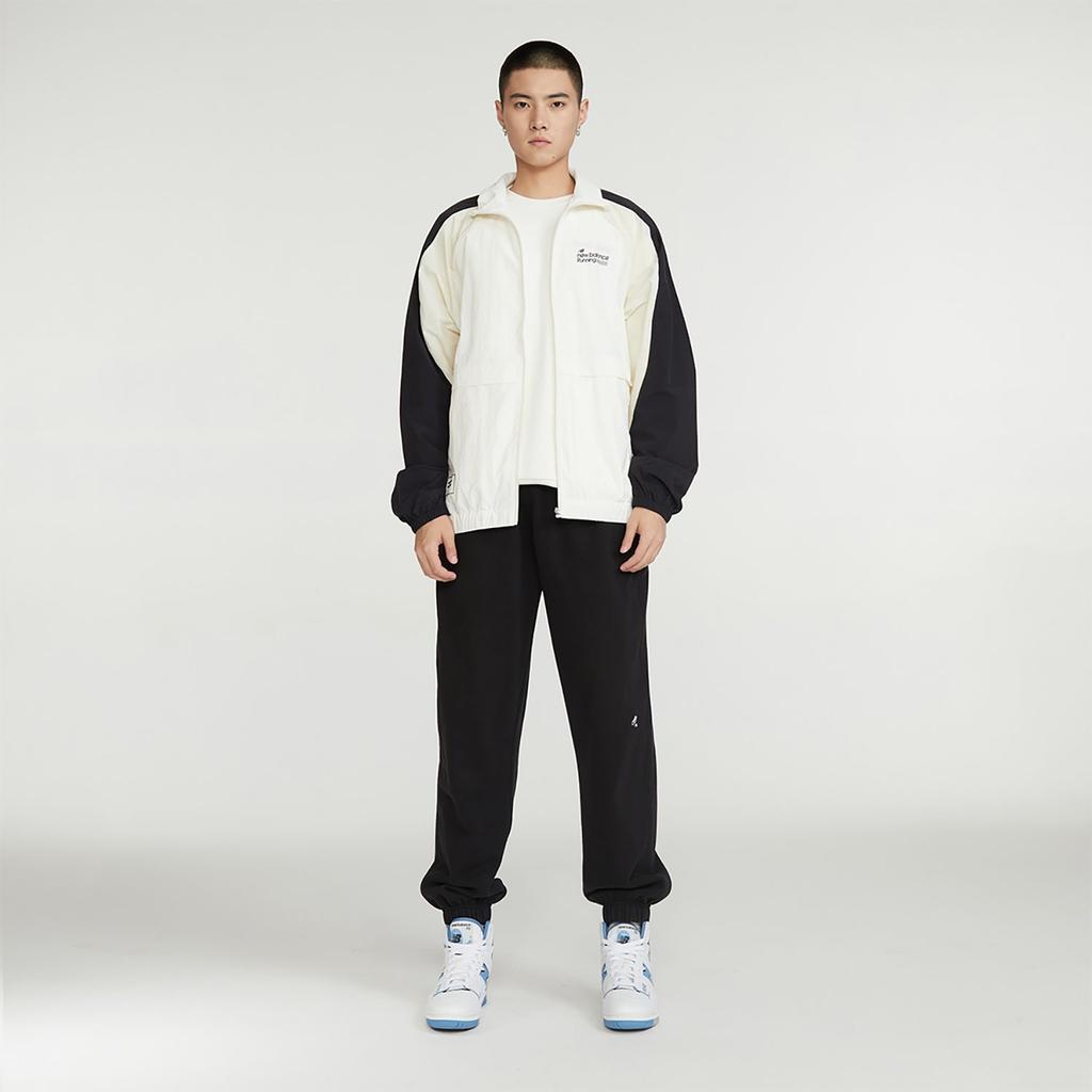 New Balance Jackets Men's White Stand Collar Moderate Other 5AD37571-WT