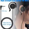 wired single 1m cable for and stereo mini single earphone Over-ear earphone, open-ear/on-ear type, stereo, earphone, (black), TV, radio, music, 3.5mm
