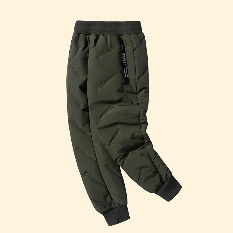 Boys Girls Winter Pants Waterproof Padded Thick Warm Trousers Ski Pants Elastic Kids Fleece Pant Thick