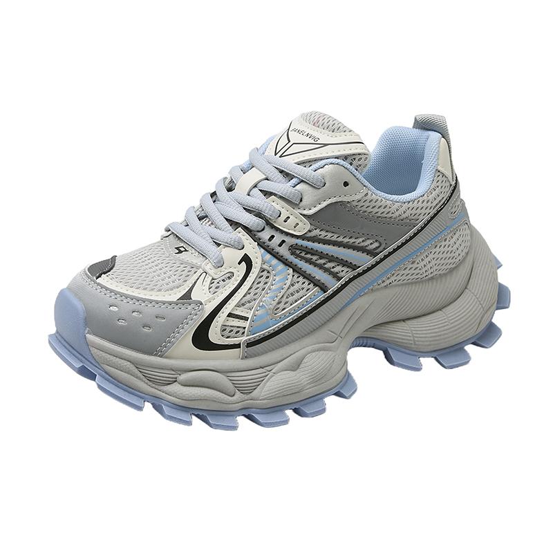 Fashion 2025 Brand New Chunky Sneakers Women Spring Fashion Platform Shoes Woman Korean All-match Thick Sole Hidden Heels Sports Shoes