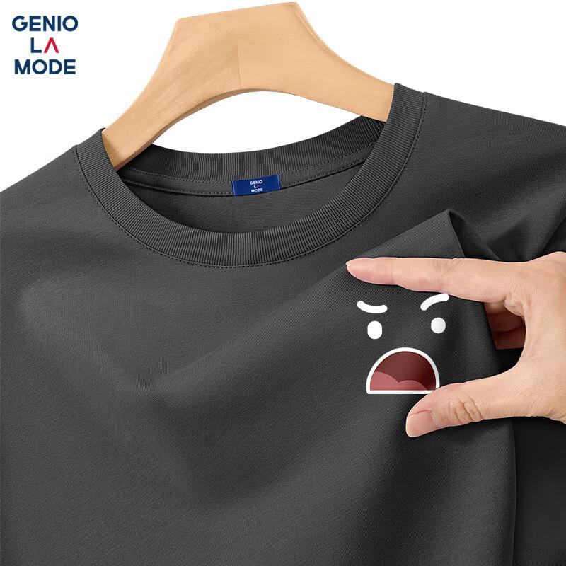 GENIOLAMODE Men s Pure Cotton Graphic T-Shirt M