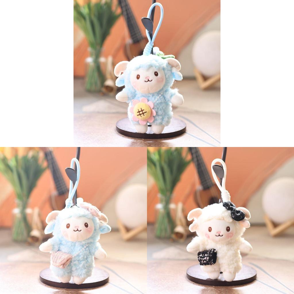 Cute Sheep Plush Keychain With Pp Cotton Filling For Kids And Adults