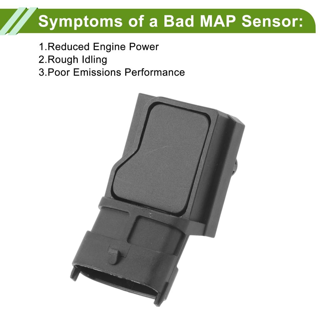 ABSOPRO Senzor absolútneho tlaku MAP pre Nissan Micra III Hatchback DCi Časť 1 kus 1.5 2003-2010, Čísla 2508500QAB/2263000Q2F/4401787/9109787,