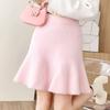 Imitation Mink Fur Short Skirt Women's Autumn and Winter Knitted Fishtail Skirt with Wrapped Buttocks Skirt