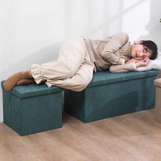 Úložná stolička Multifunkční skládací velkokapacitní vodotěsná tkanina Ložnice Lavice Opěrka nohou s polstrovaným sedátkem Organizační pouf