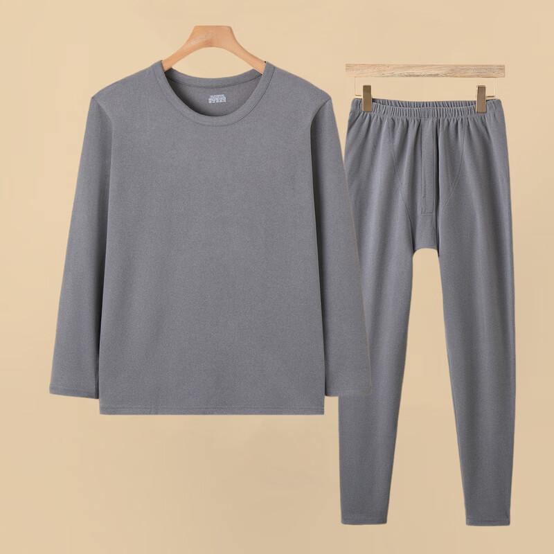 YUZHAOLIN Men's Pure Cotton Antibacterial Thermal Underwear Set